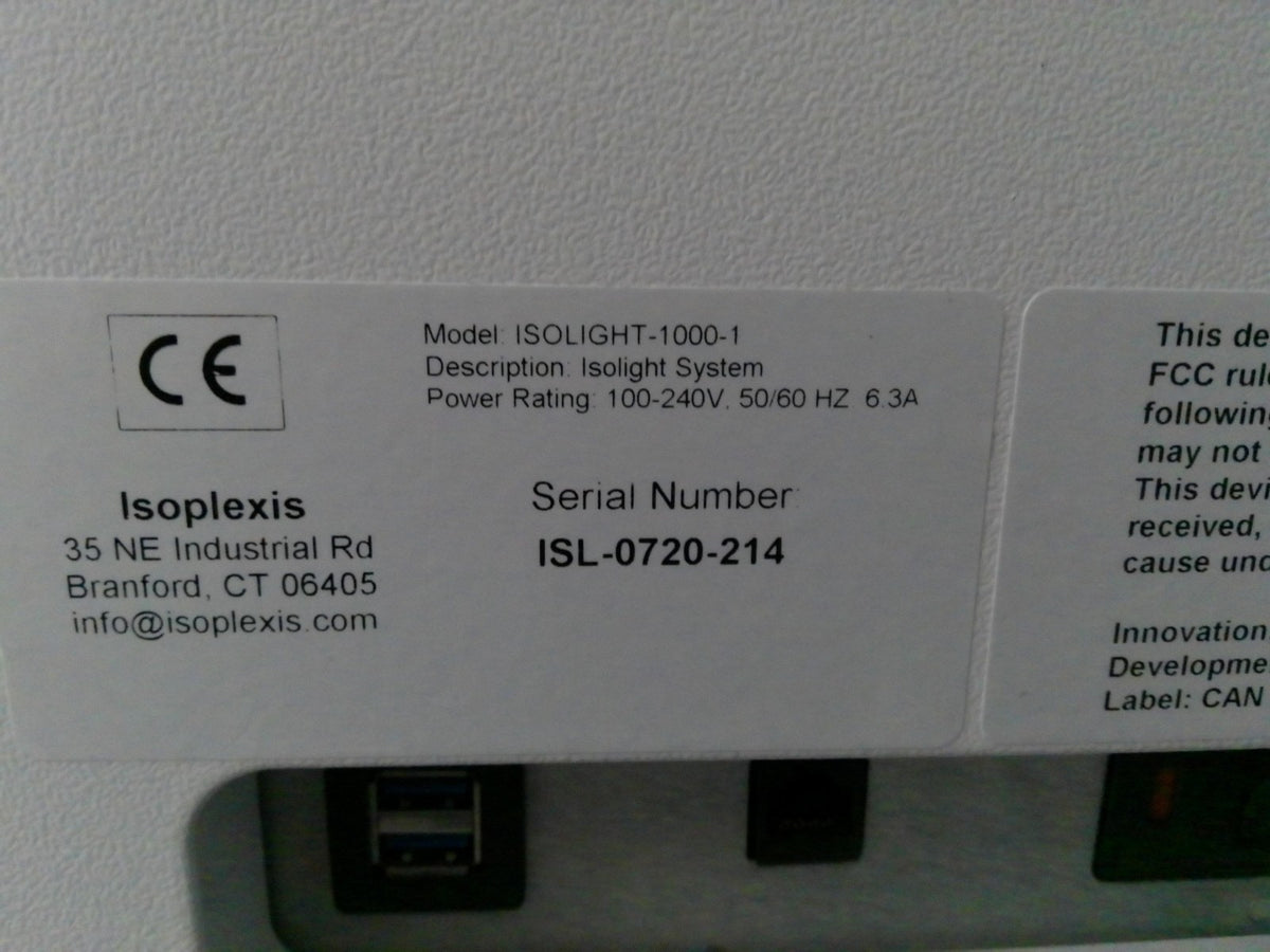 Isoplexis IsoLight-1000-1 Single-cell Protein Analysis System