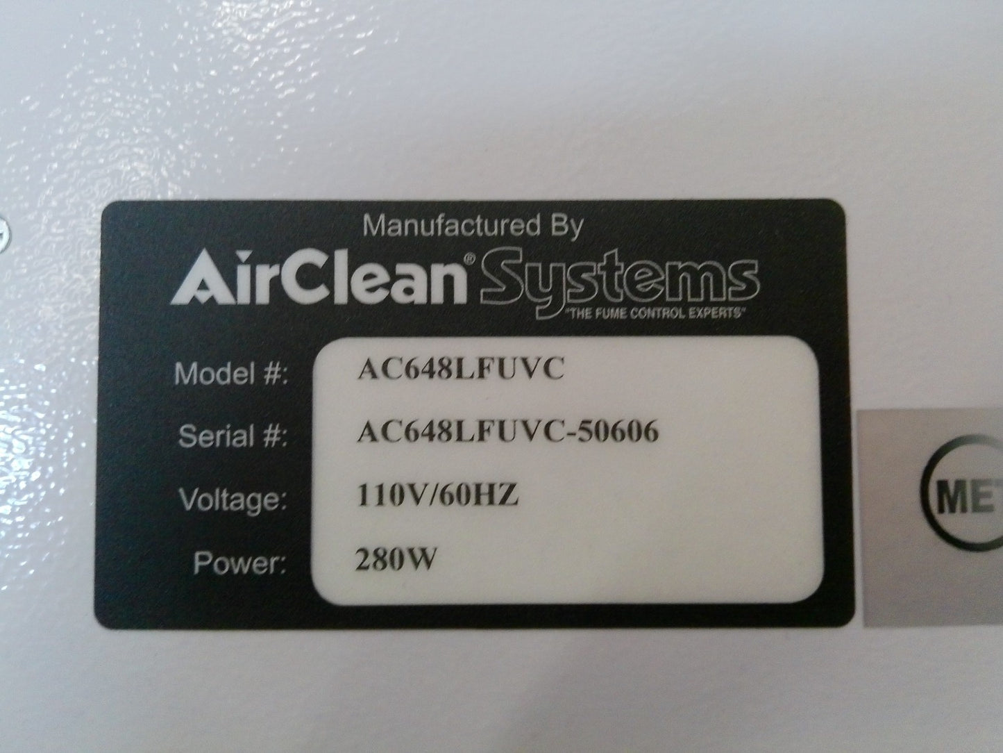 Airclean Systems AC648LFUVC 4ft Airclean 600 PCR Workstation  w/UV & Fluorescent