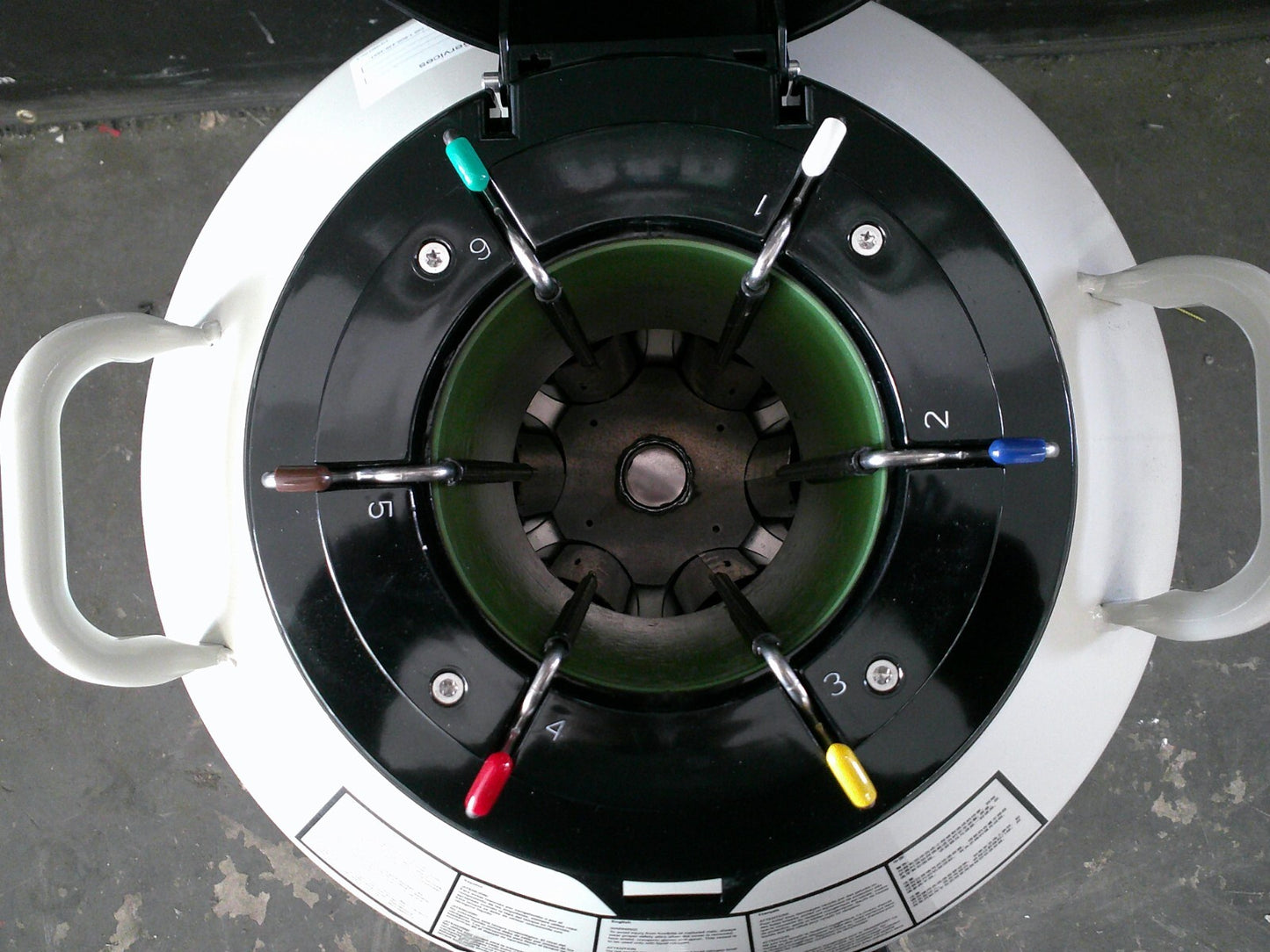 Thermo Scientific BioCane 47 LN2 Liquid Nitrogen Dewar Storage Tank 47L w/Racks