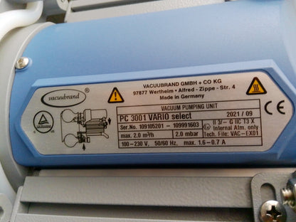 Vacuubrand PC3001 Vario Select Pumping System (2021)