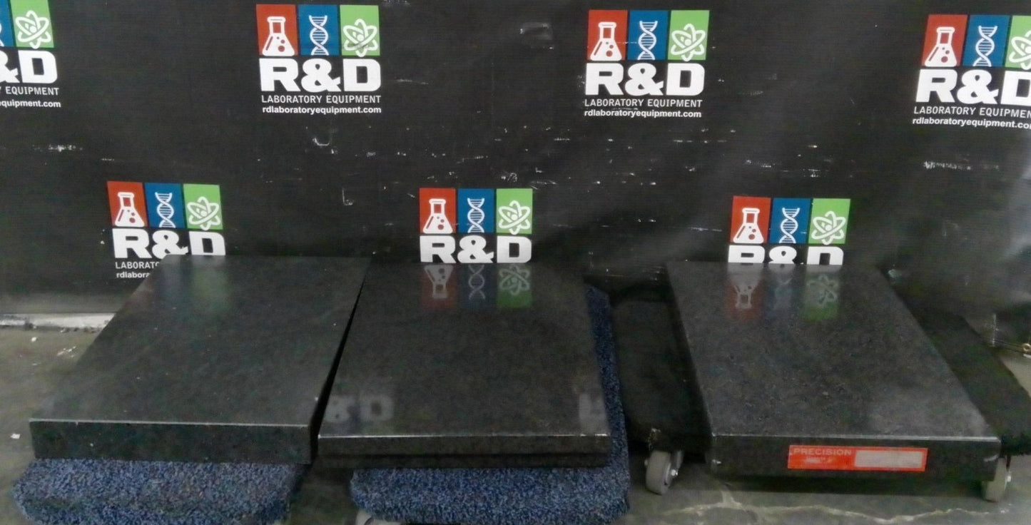 Granite Surface Inspection Plates 24"x18"x4" - Lot of 3