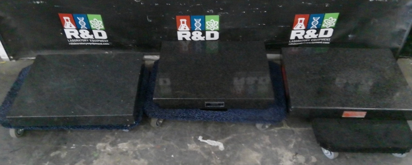 Granite Surface Inspection Plates 24"x18"x4" - Lot of 3