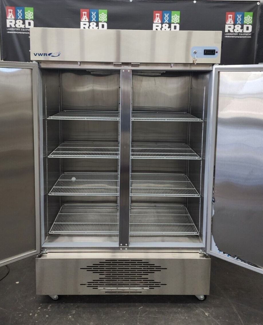 VWR Double Door Reach-In Stainless -20 C Commercial Freezer 49cf, FULLY TESTED
