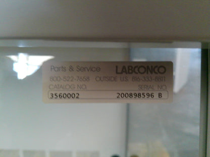 Fisherbrand/Labconco 3ft 3560002 HEPA PCR Workstation Laminar Flow w/UV Lighting