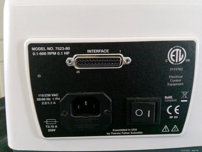 Cole Parmer Master Flex Peristaltic Pump 7523-80 w/ 77200-62 Pump Head TESTED