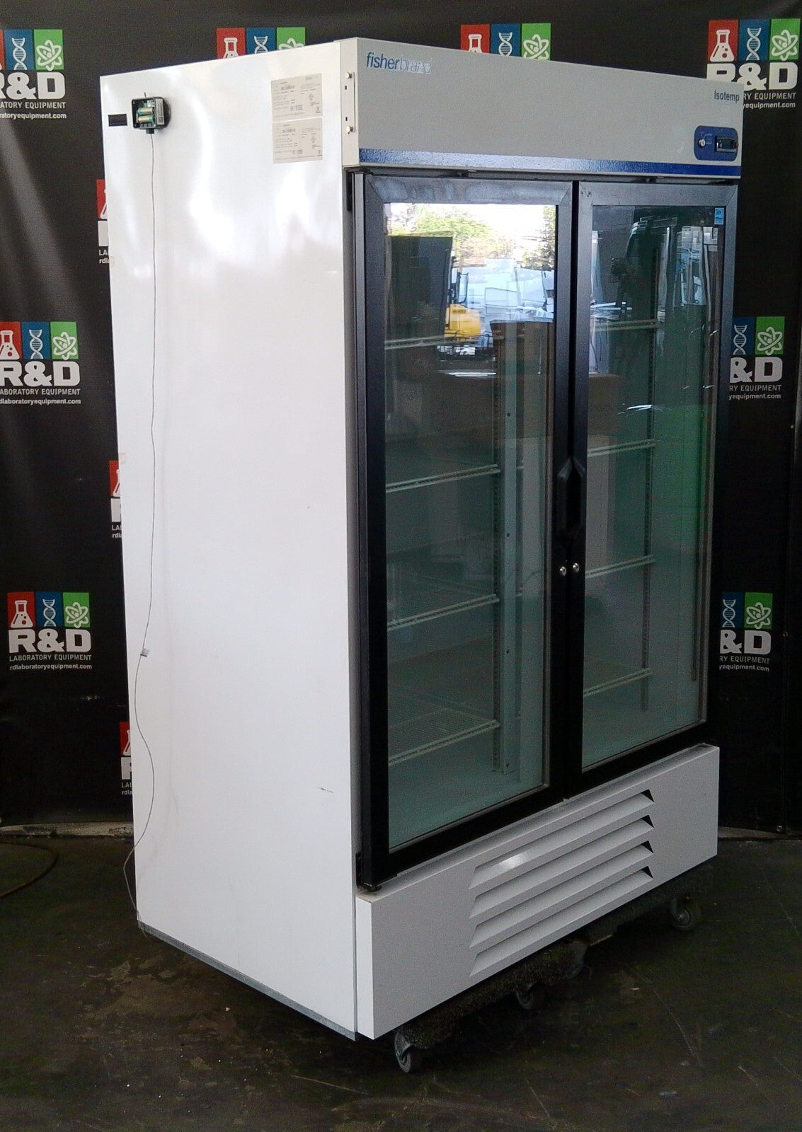Fisherbrand GTFBG49RPGA Isotemp 4° Refrigerator Glass Double Door, 49Cf, TESTED