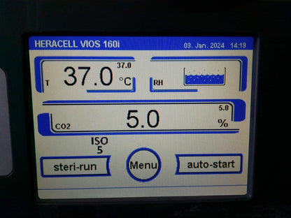 Thermo HERAcell Vios 160i Copper Lined CO2 Incubator (2015) Calibrated