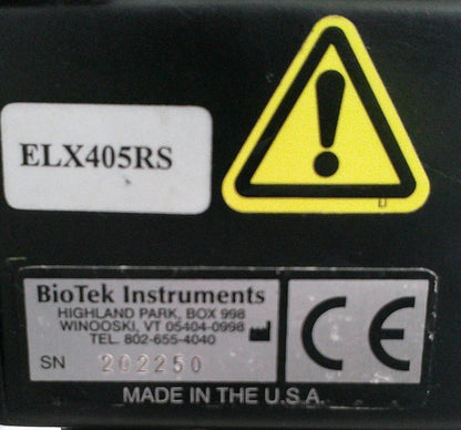 BioTek ELx405-RS Microplate Plate Washer 120v FULLY TESTED