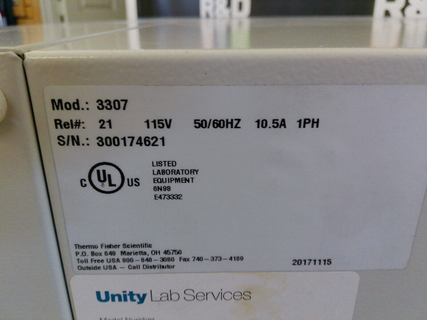 Thermo Scientific 3307 Steri-Cult CO2 Incubator 8.2Cf 120v