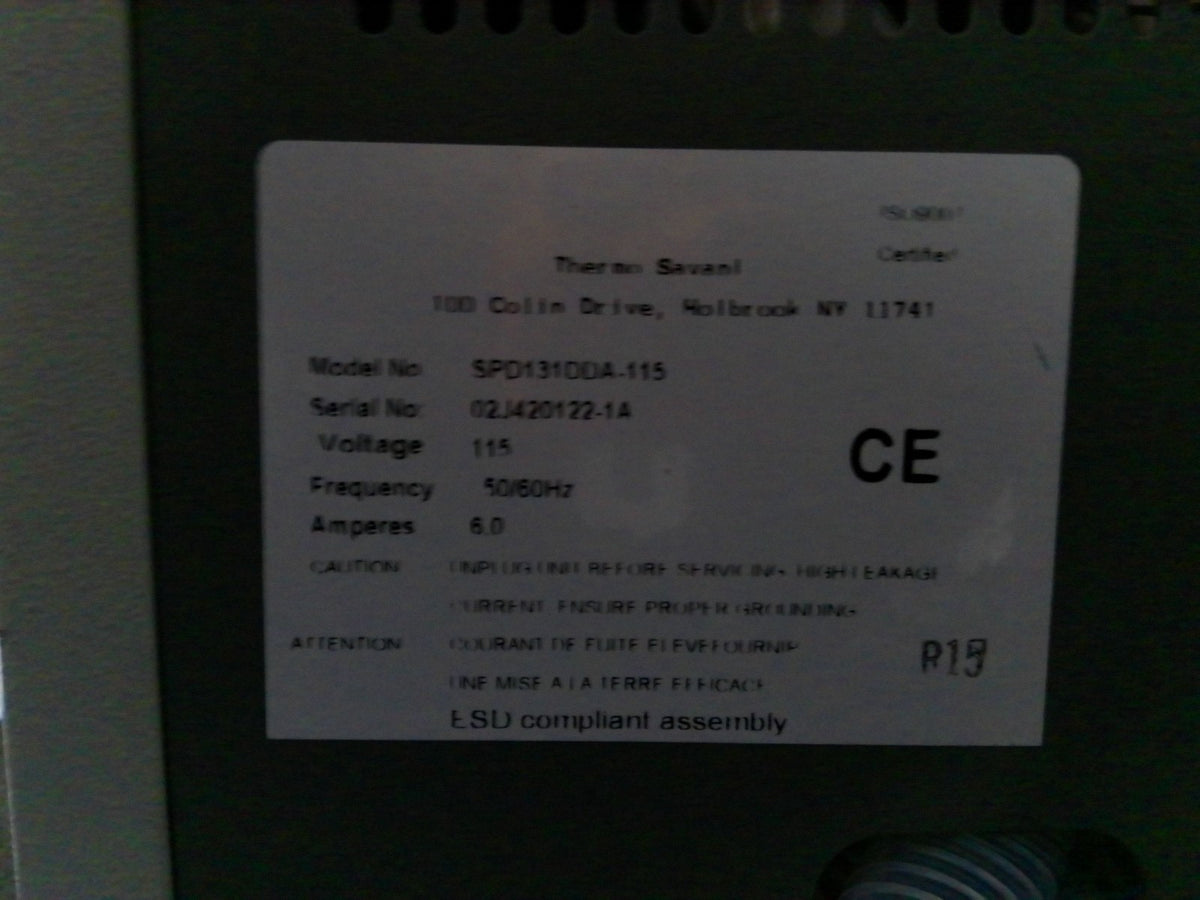Thermo Scientific Savant SPD131DDA SpeedVac Concentrator w/ Rotor (RH60-1240)
