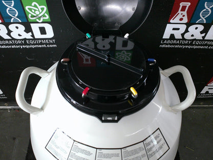 Thermo Scientific BioCane 47 L Liquid Nitrogen LN2 Dewar Cryo Storage w/Racks