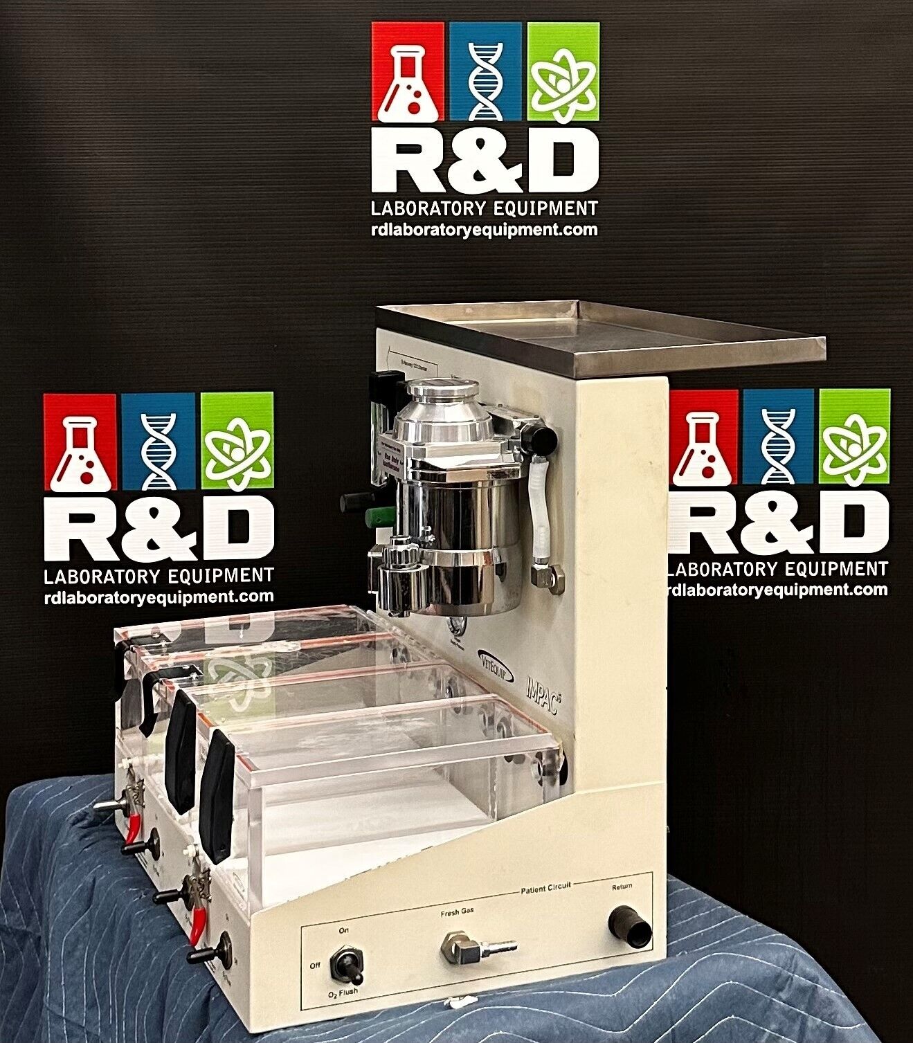 VetEquip Impac 6 Quad-Chamber Rodent/Mouse Veterinary Anesthesia System