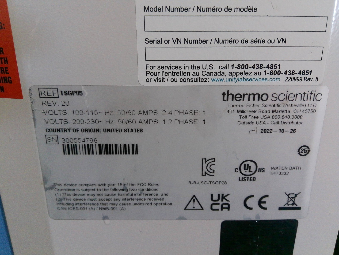 Thermo Scientific GP 05 Precision Water Bath 5 Liter Capacity TESTED