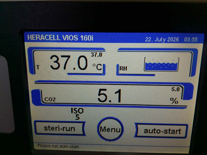 Thermo HERAcell Vios 160i Double Stack CO2 Incubators (2018) TESTED & CALIBRATED