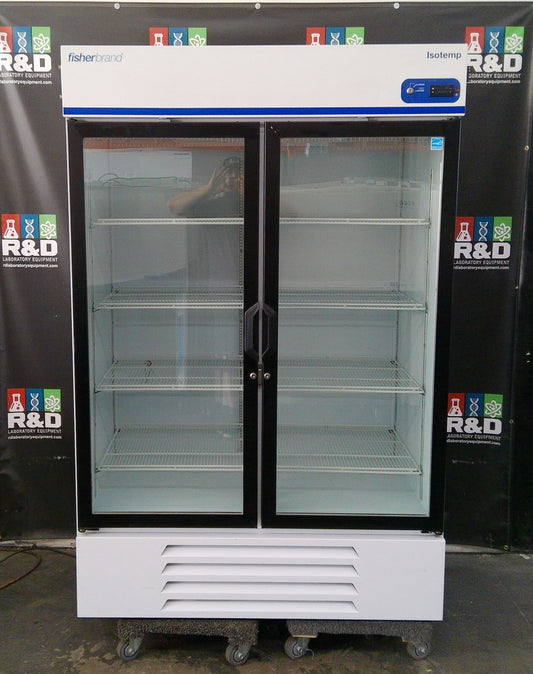 Fisherbrand GTFBG49RPGA Isotemp 4° Refrigerator Glass Double Door, 49Cf, TESTED