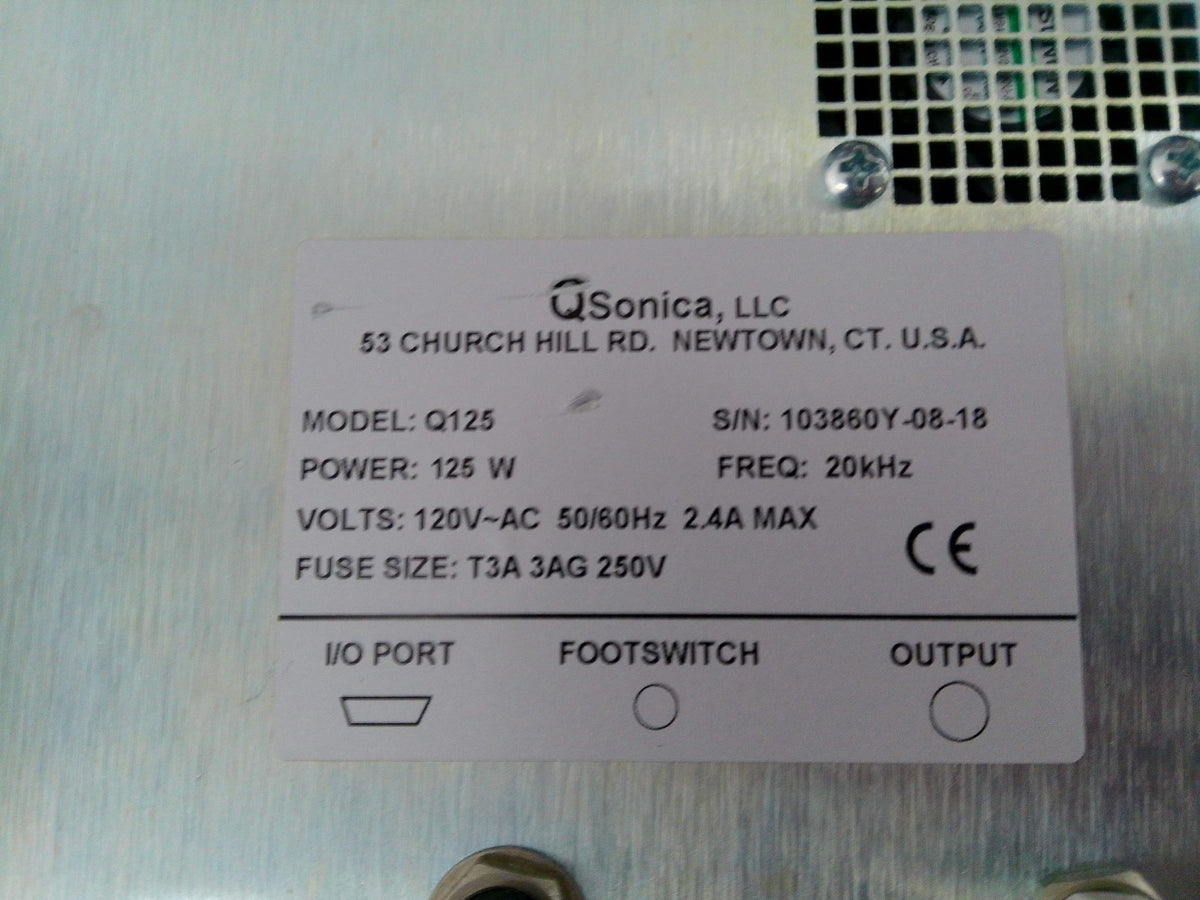 Qsonica Q125 Sonicator Homogenizer w/ Sound Enclosure