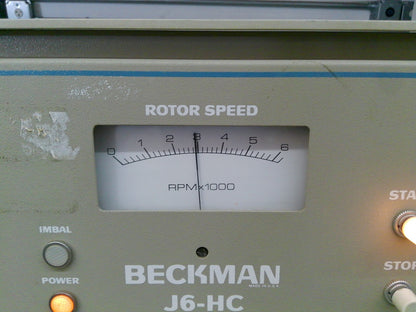 Beckman J6-HC Refrigerated Floor Centrifuge w/ JS-4.2 Rotor & Buckets 240v