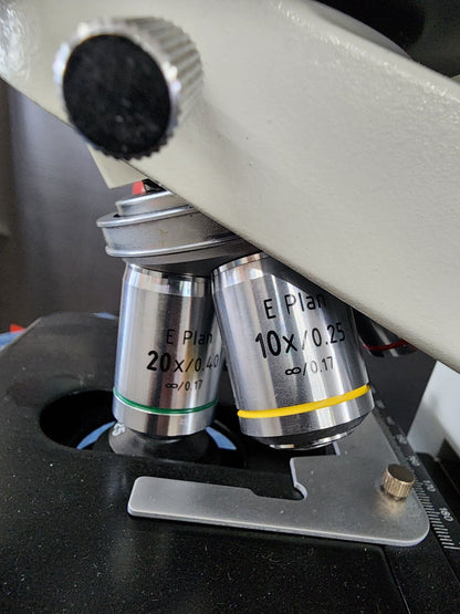 Boeco BN-180-B2 Binocular Microscope with 3 Objectives, FULLY TESTED