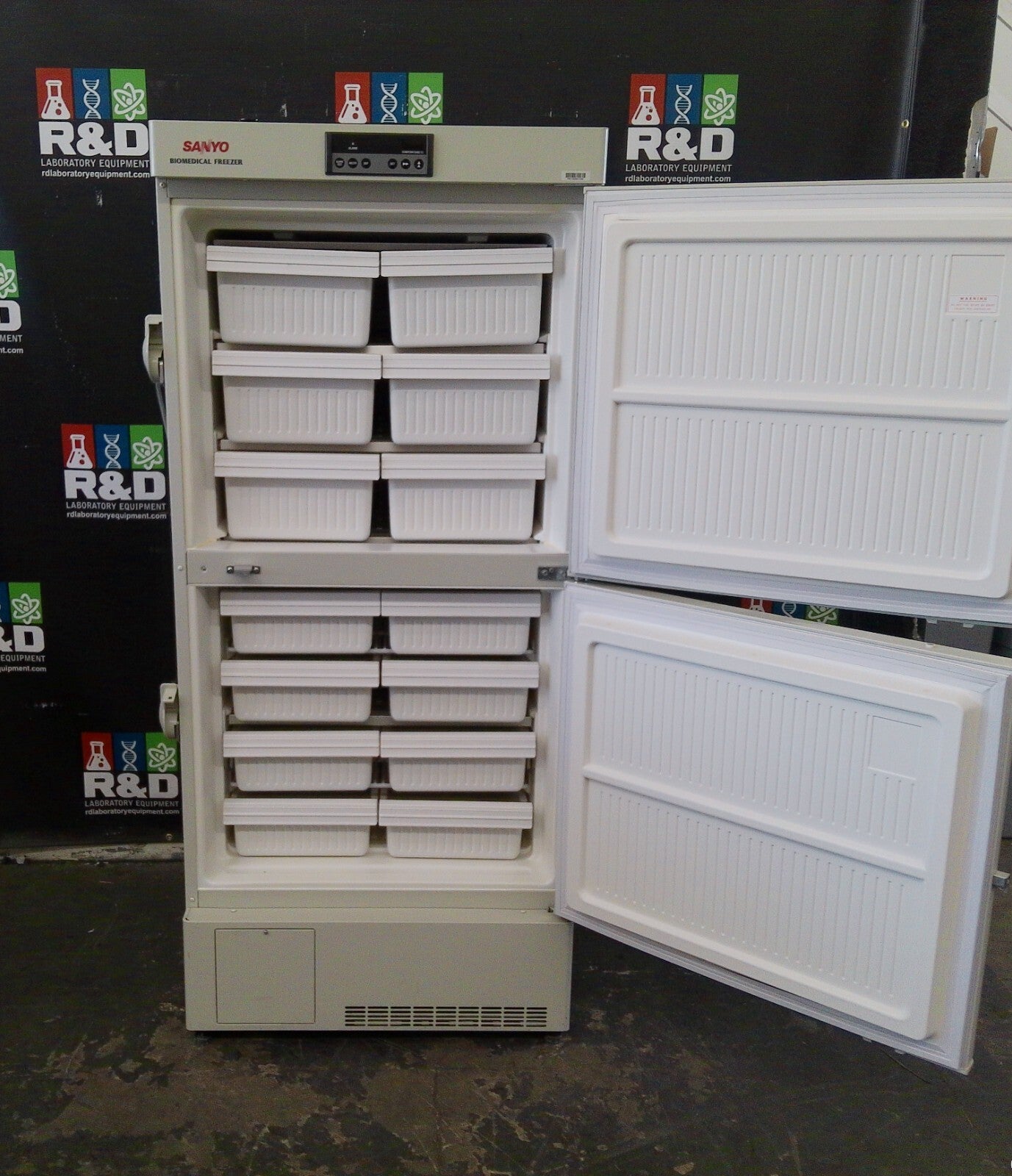 Sanyo MDF-U537 Two-Door Biomedical -30C Lab Freezer 17Cf 120V FULLY TESTED