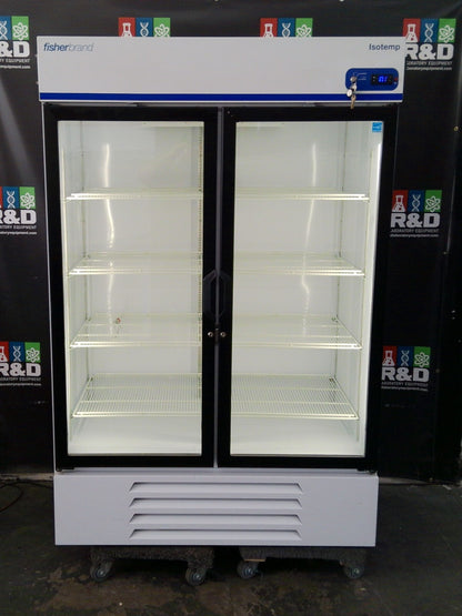 Fisherbrand GTFBG49RPGA Isotemp 4° Refrigerator Glass Double Door, 49Cf, TESTED