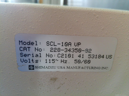 Shimadzu SIL-10 VP HPLC Auto Injector, Liquid Chromographer, UV-VIS System