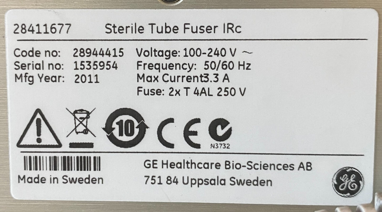 Wave Biotech 28411677 STF-IRC Sterile Tube Fuser, Tube Welder With Blocks, 120v