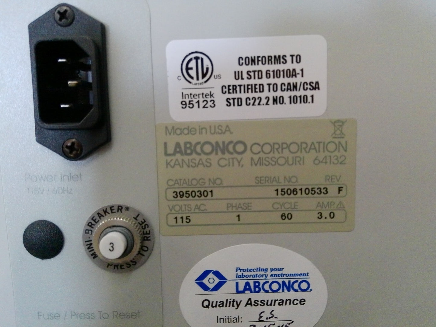 Labconco 3950301 3ft XPert HEPA Filtered Balance, Vented Enclosure, FULLY TESTED