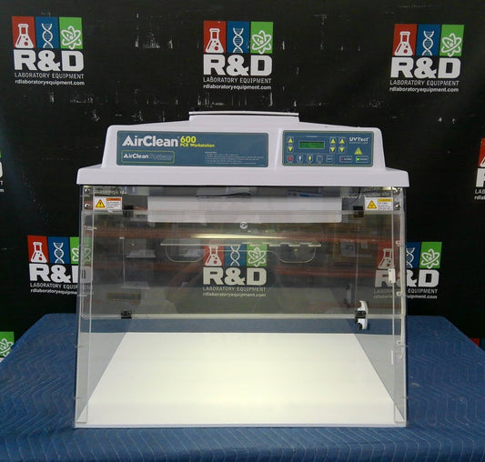 AirClean Systems PCR 3ft Laminar Flow Workstation w/HEPA & Blower, FULLY TESTED