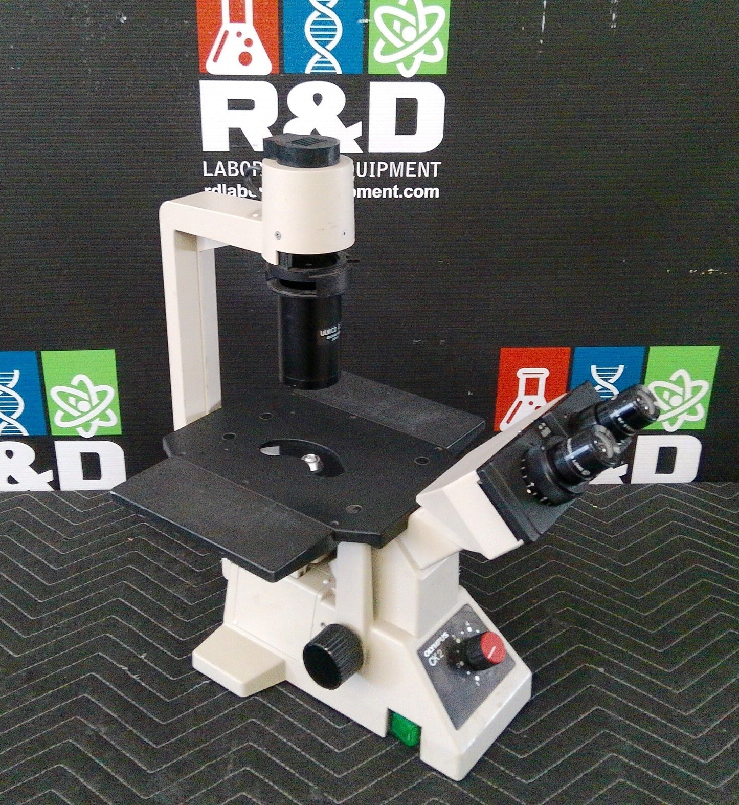 Olympus CK2 Inverted Phase Contrast Microscope w/ 3 Objectives FULLY TESTED