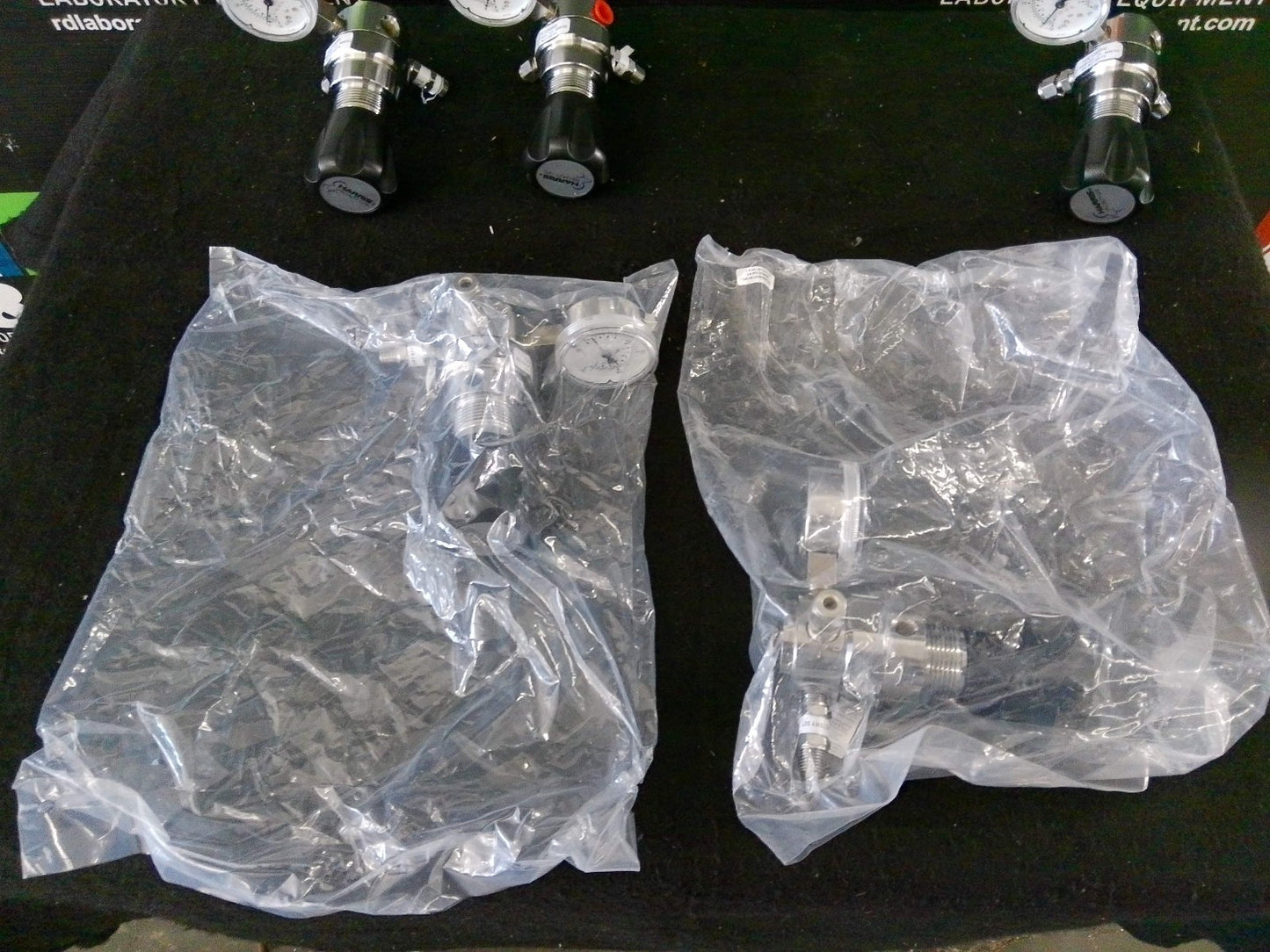Harris 723C-125-000-E Ultra High Purity Brass Barstock Regulator (Lot of 5)