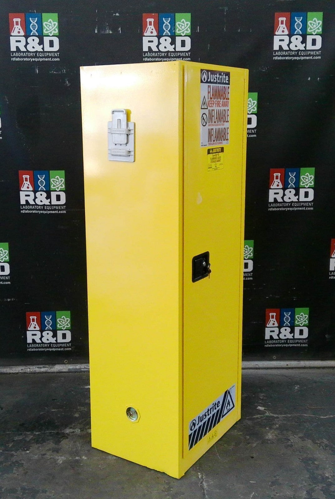 Justrite 892200 Flammable Storage Cabinet NON-Self Closing Doors 22 Gal