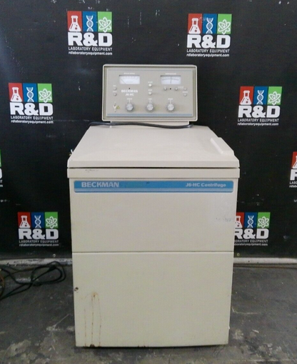 Beckman J6-HC Refrigerated Floor Centrifuge w/ JS-4.2 Rotor & Buckets 240v