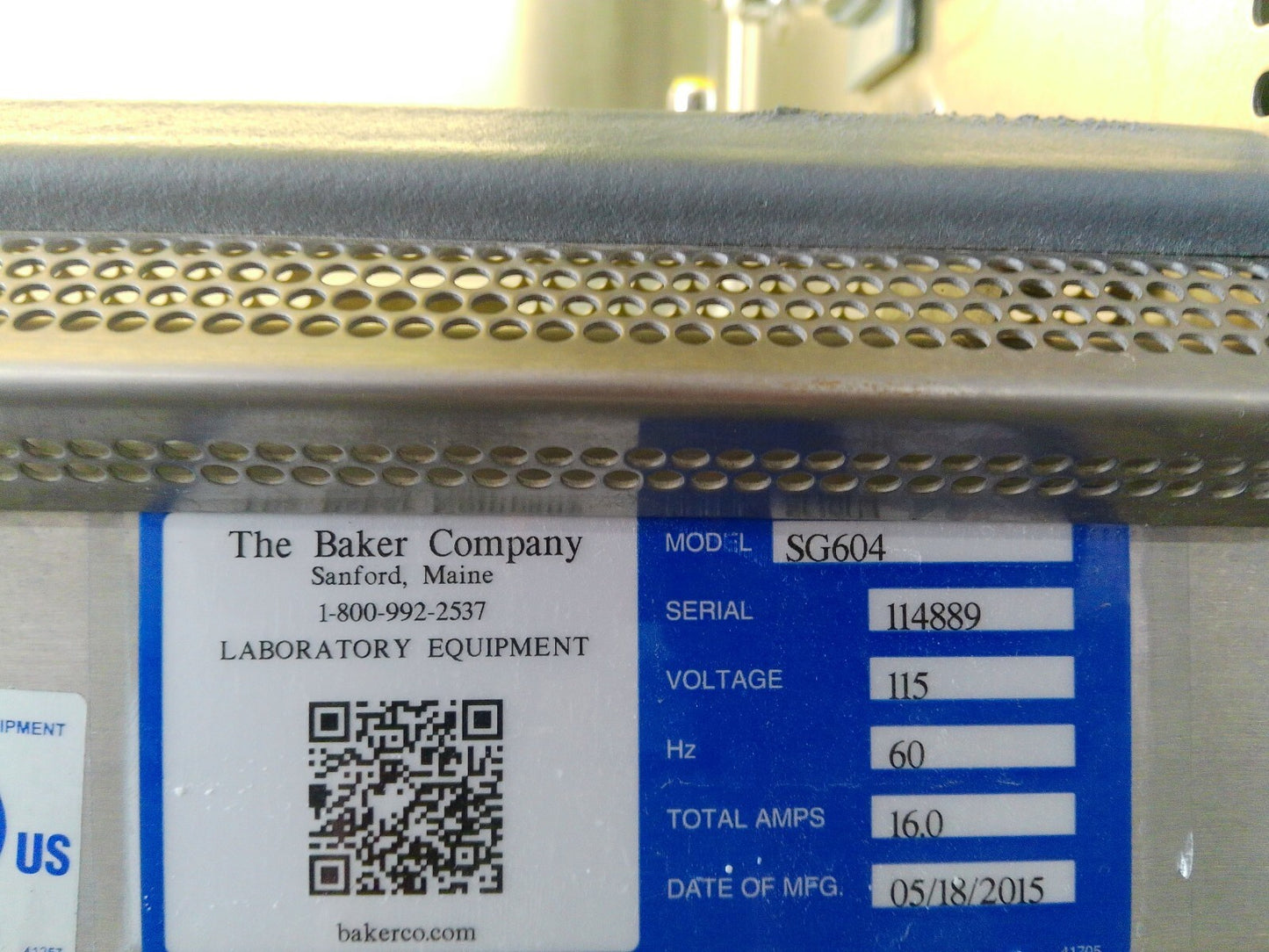 Baker 6ft SG604 A2 Biosafety Cabinet w/ Stand - NO UV FULLY TESTED