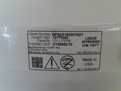 Thermo Scientific Locator 4 Cryo Nitrogen LN2 Biological Storage System NO RACKS