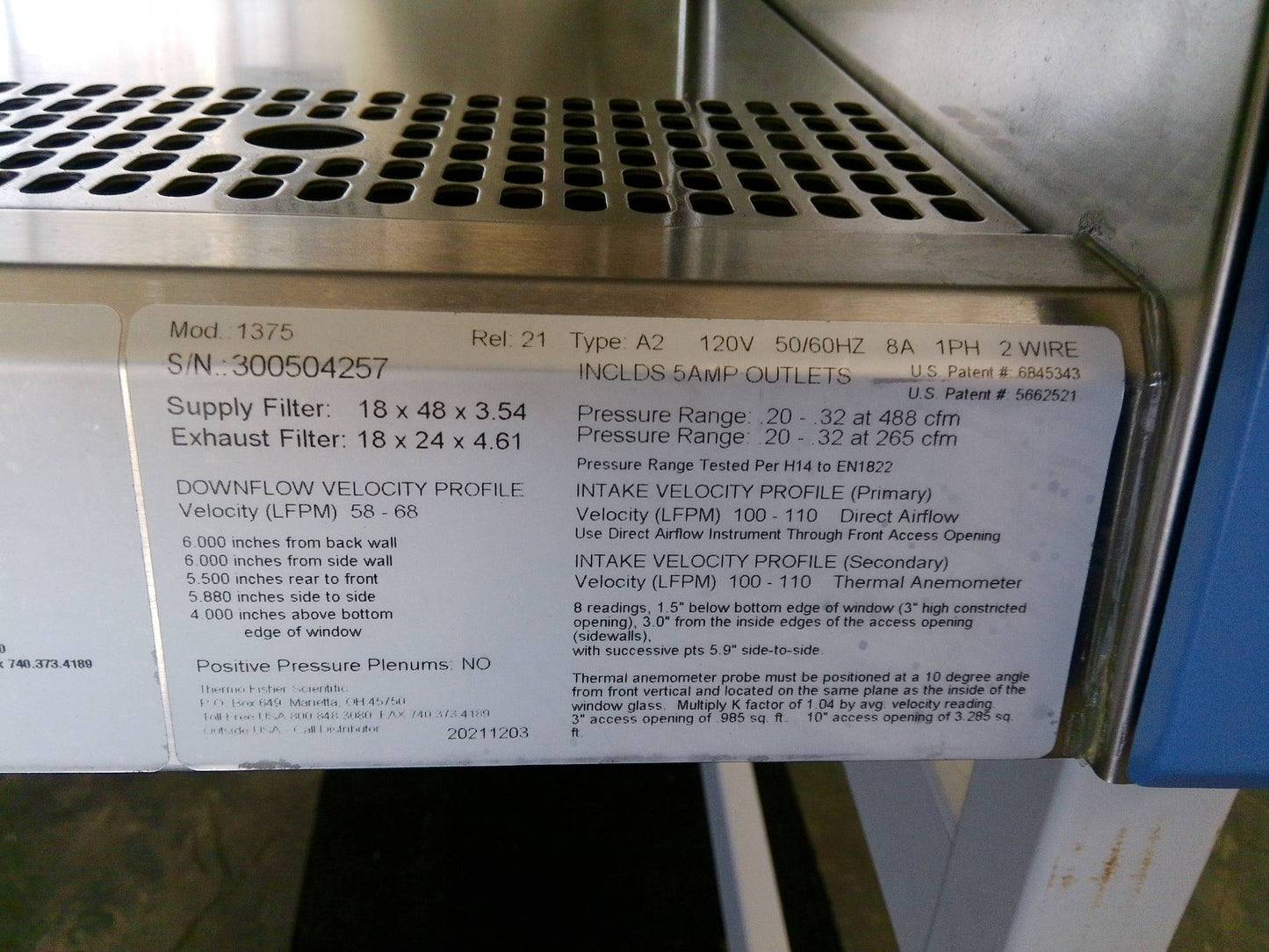 Thermo Scientific 4ft 1375 A2 Biosafety/Biological Safety Cabinet w/UV +Warranty