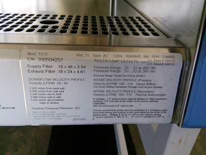 Thermo Scientific 4ft 1375 A2 Biosafety/Biological Safety Cabinet w/UV +Warranty