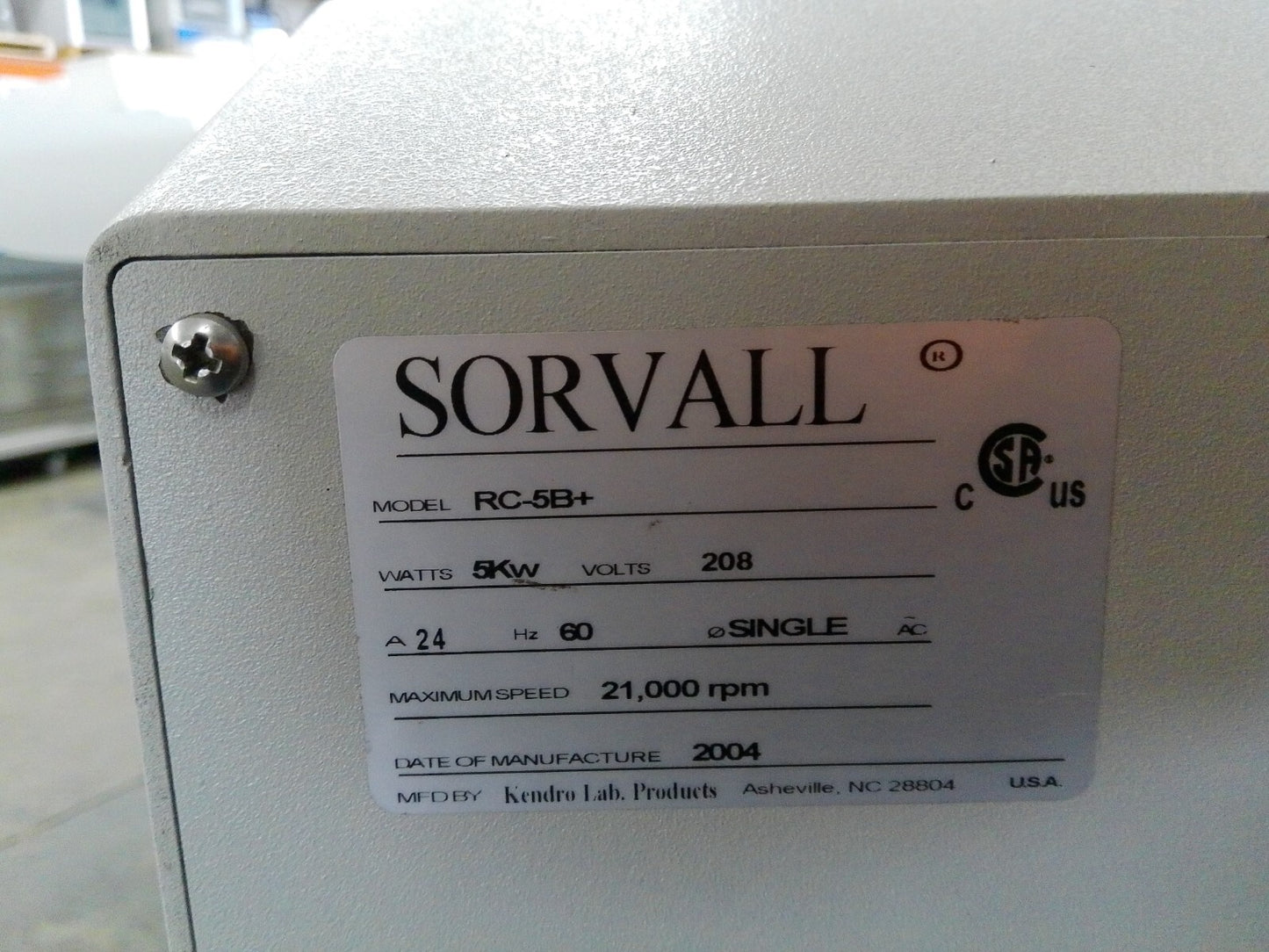 Sorvall RC-5B Plus Refrigerated Floor Centrifuge Ask For Rotor Options, TESTED