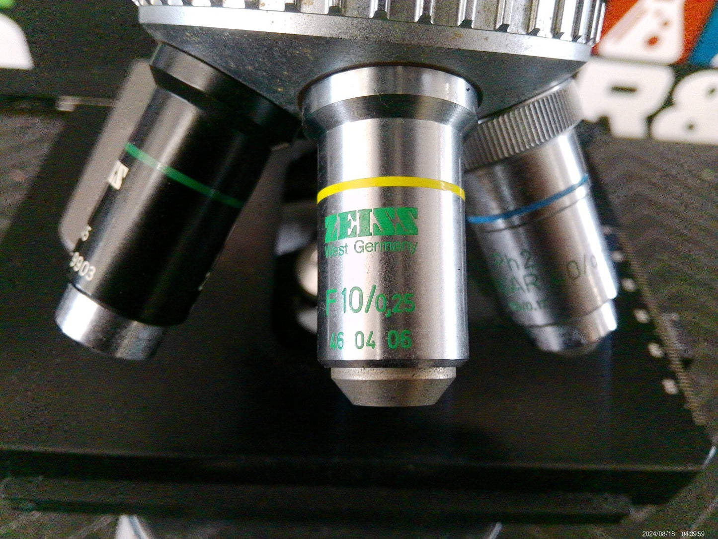 Zeiss Max ERB 467065-9914 Inspection Microscope With 3 Objectives, FULLY TESTED