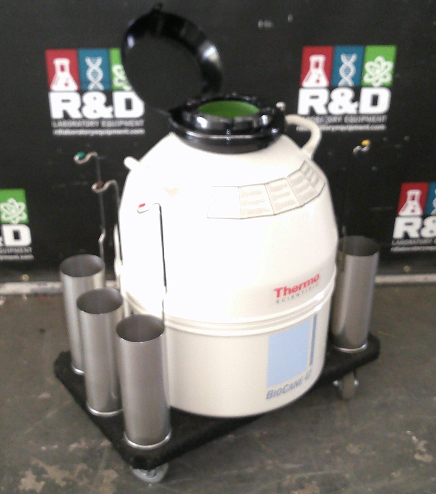 Thermo Scientific BioCane 47 LN2 Liquid Nitrogen Dewar Storage Tank 47L w/Racks