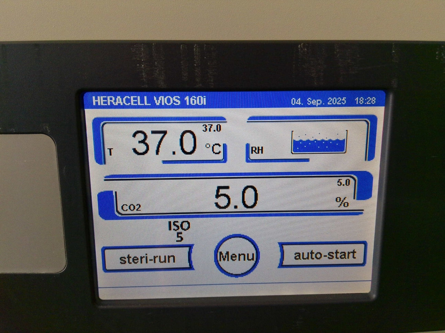 Thermo HERAcell Vios 160i Copper Lined CO2 Incubator (2023) Calibrated