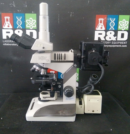 Nikon Optiphot 2 Phase Contrast Microscope w/ 6 Objectives & Lamp Power Supply