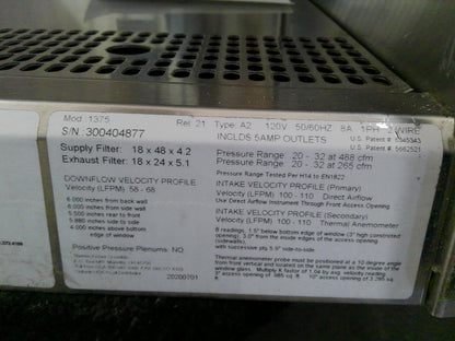 Thermo Scientific 4ft 1375 A2 Biosafety/Biological Safety Cabinet w/UV +Warranty