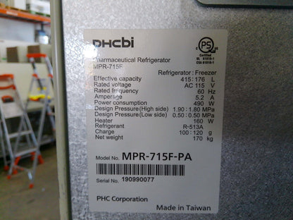 PHCbi MPR-715F-PA Laboratory Refrigerator and Freezer Combo +4C / -30C