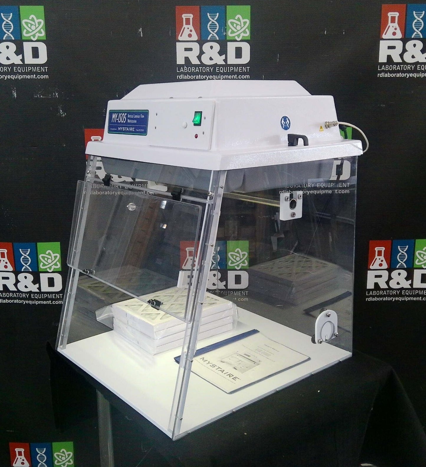 Mystaire 2ft MY-ISO 5 Vertical Laminar Flow Workstation w/Fluorescent Lighting