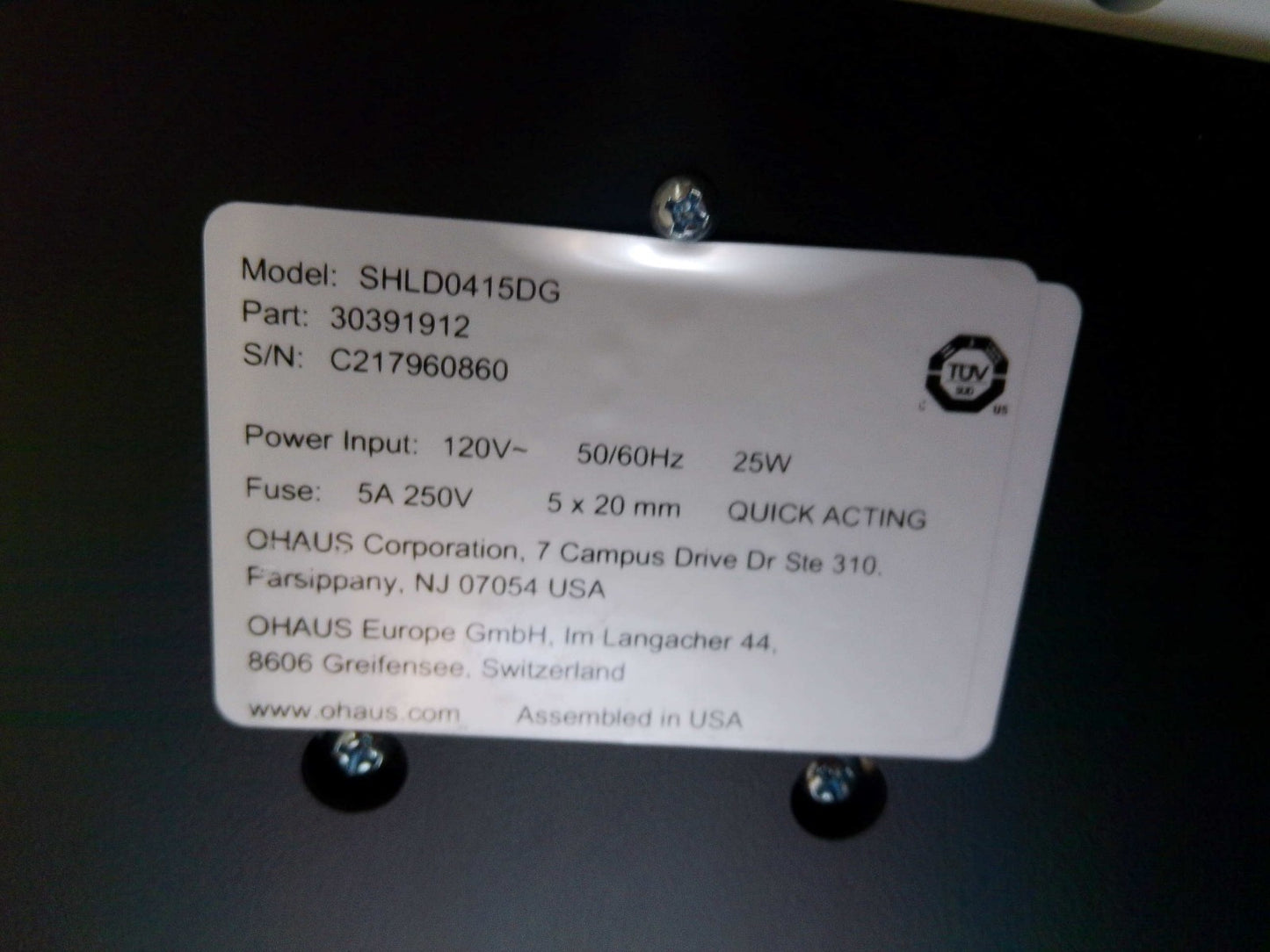 Ohaus Digital Orbital Shaker SHLD0415DG/30391912 TESTED