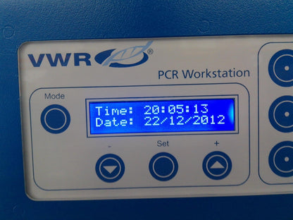 VWR 10783-132 28" PCR Workstation w/ UV & Air Recirculator Twin Decontamination