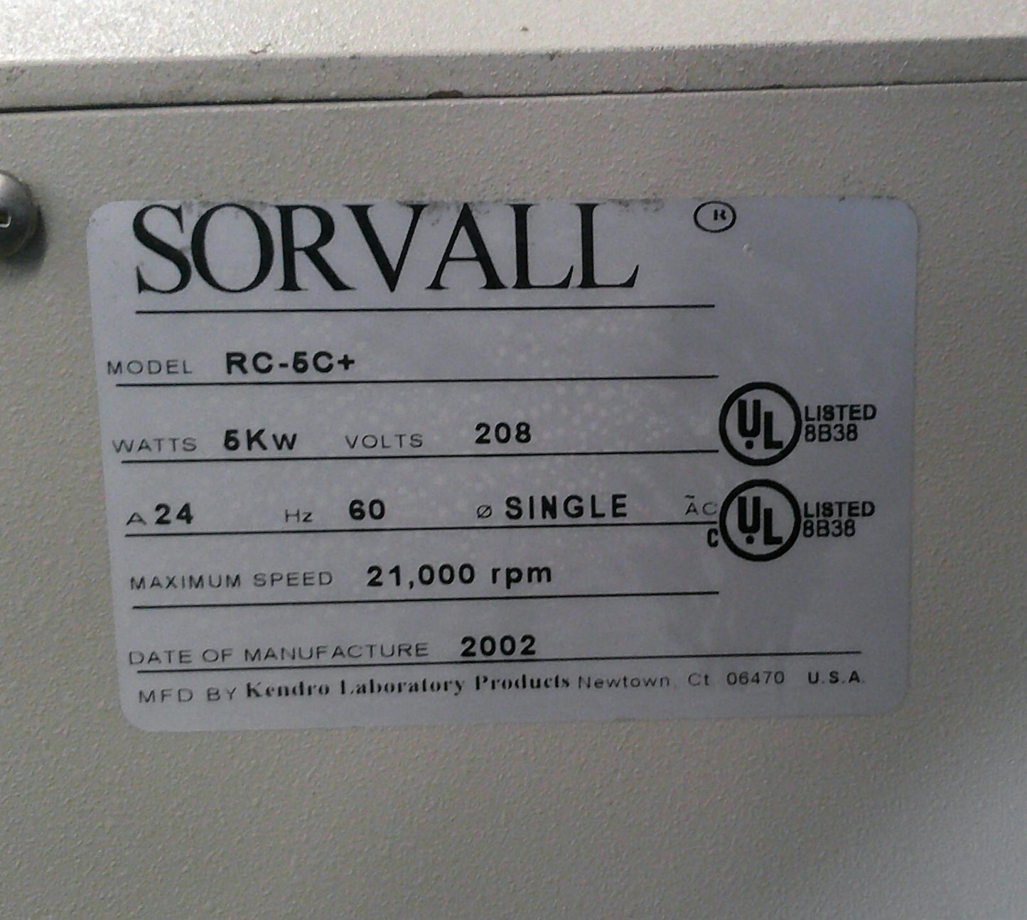 Sorvall RC-5C Plus Refrigerated Floor Centrifuge Ask For Rotor Options, TESTED