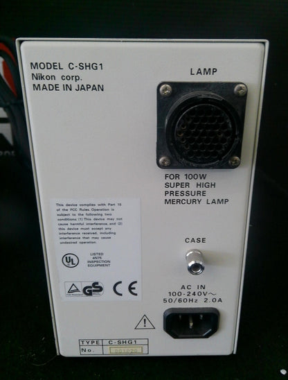 Nikon Optiphot 2 Phase Contrast Microscope w/ 6 Objectives & Lamp Power Supply