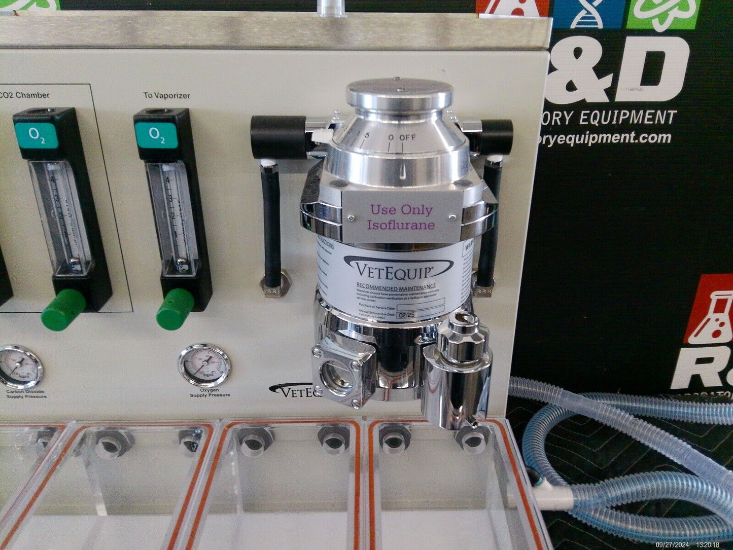VetEquip Impac 6 Quad-Chamber Rodent/Mouse Veterinary Anesthesia System