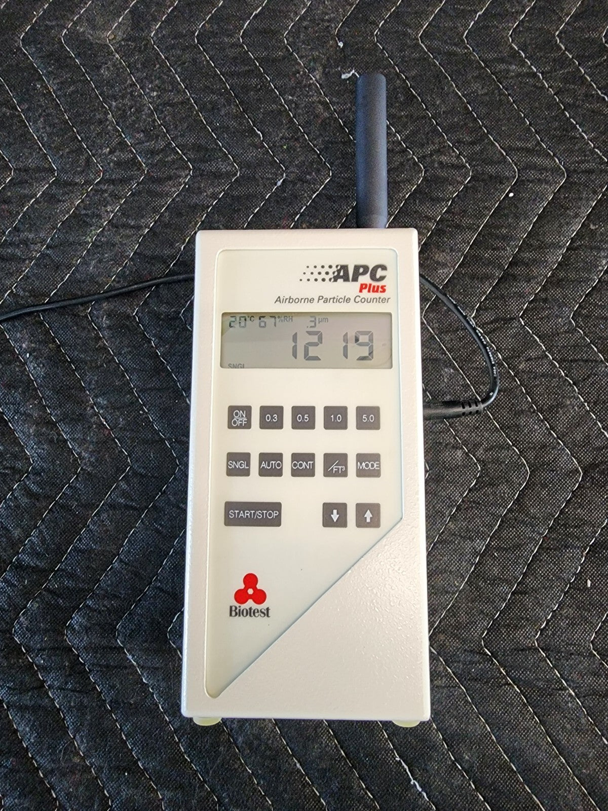 Biotest 942300 APC Plus Airborne Particle Size Counter 0.3 0.5 1.0 5.0 UM